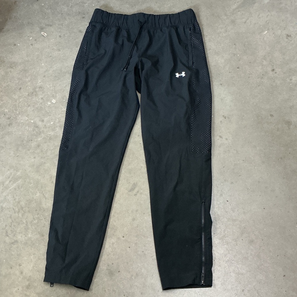 Under Armour Men's Black Joggers with White Logo
